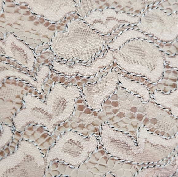 NBD Revolve Brianna Lace Blush Pink and Black Mini Dress - Picture 6 of 6